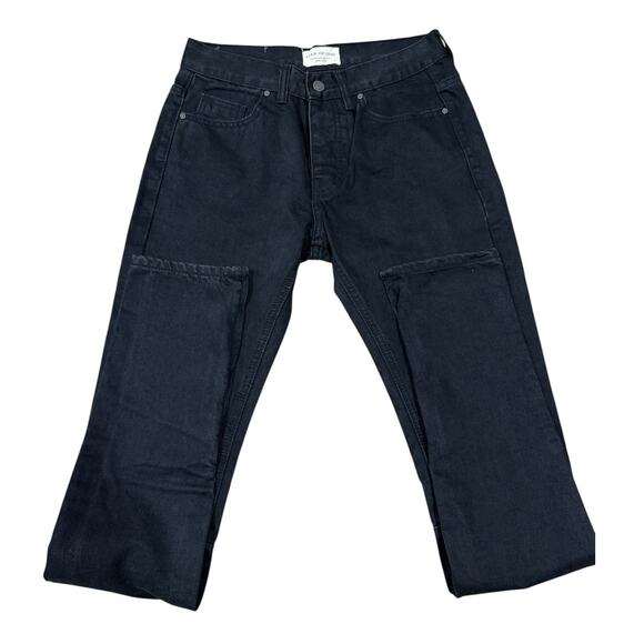 Fear Of God Fourth Collection 2015-2016 Ankle Zip Black Jeans Ripped 29 - Picture 3 of 16